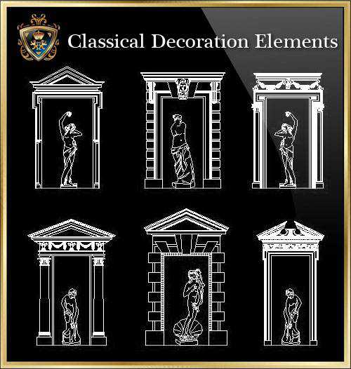 ★【Classical Decoration Elements 02】Luxury home, Luxury Villas, Luxury Palace, Architecture Ornamental Parts, Decorative Inserts & Accessories, Handrail & Stairway Parts, Outdoor House Accessories, Euro Architectural Components, Arcade