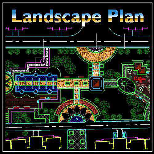 High-quality Residential Landscape Design Drawings download - Landscape Planning/Urban Design/Urban Graphics