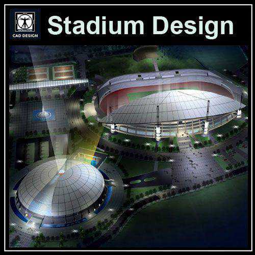  Stadium Floor Plans and Drawings-Elevations, Design  concept, and Details