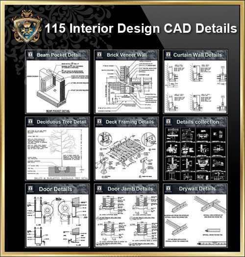 ”i115 Interior Design CAD Details ”j