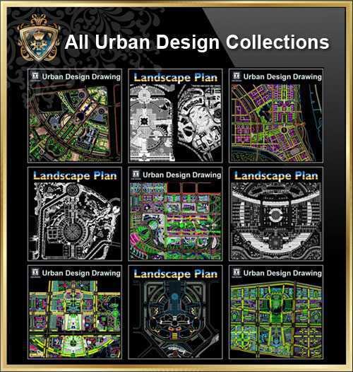 iAll Urban Design CAD Drawingsj-High quality DWG FILES library for architects, designers, engineers and draftsman
