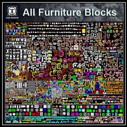 iAll Furniture CAD Blocksj-High quality DWG FILES library for architects, designers, engineers and draftsman