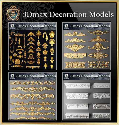 3D Max Models,Decoration Elements,Ornamental Parts,Neoclassical Design,Luxury Design,Column Design,Doric column,Corner Post,Plain Molding