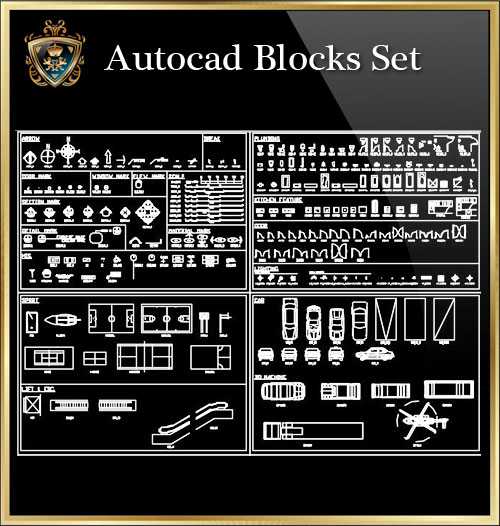 ★【Autocad Blocks Set】Download Luxury Architectural Design CAD Drawings--Over 20000+ High quality CAD Blocks and Drawings Download!
