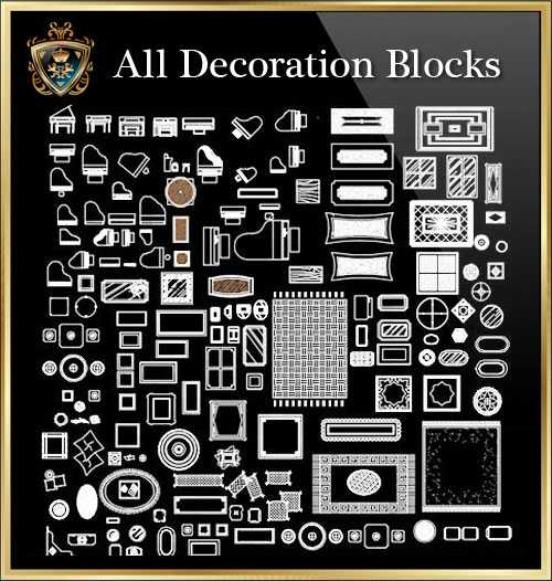 ★【All Decoration Blocks】Download Luxury Architectural Design CAD Drawings--Over 20000+ High quality CAD Blocks and Drawings Download!