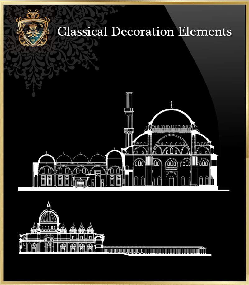 ★【Classical Decoration Elements 20】Download Luxury Architectural Design CAD Drawings--Over 20000+ High quality CAD Blocks and Drawings Download!