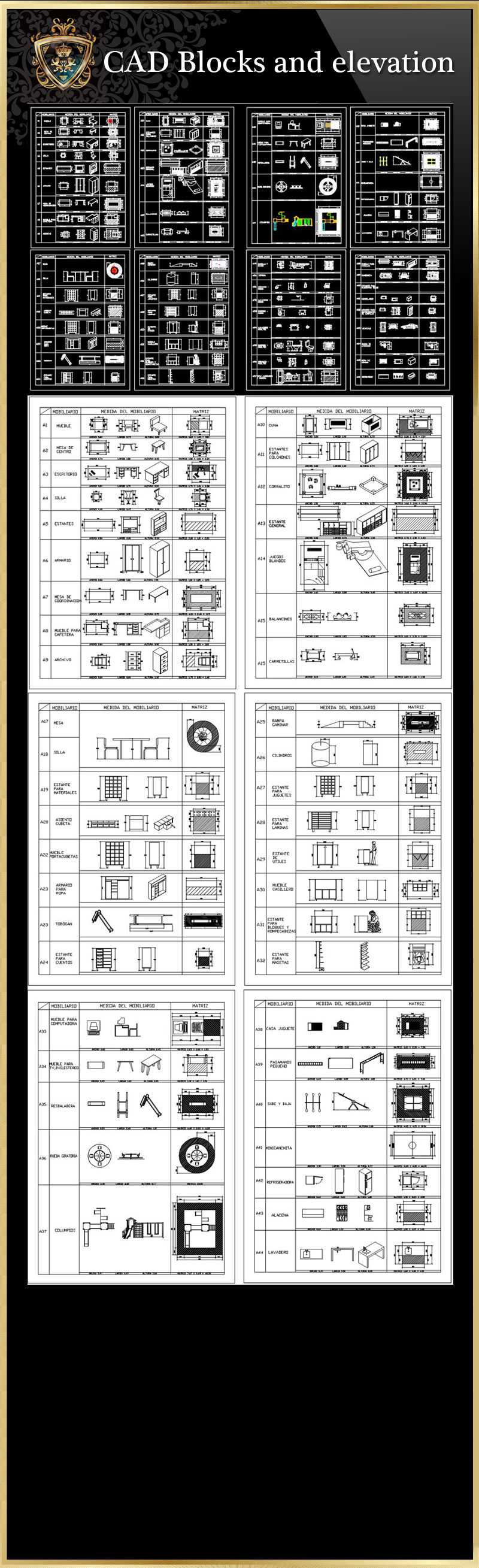 ★【CAD Blocks and elevation】Download Luxury Architectural Design CAD Drawings--Over 20000+ High quality CAD Blocks and Drawings Download!