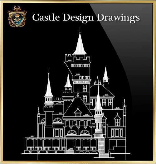 ★【Castle Design 1】Download Luxury Architectural Design CAD Drawings--Over 20000+ High quality CAD Blocks and Drawings Download!