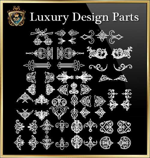 ★【Luxury Design Parts 5】Download Luxury Architectural Design CAD Drawings--Over 20000+ High quality CAD Blocks and Drawings Download!