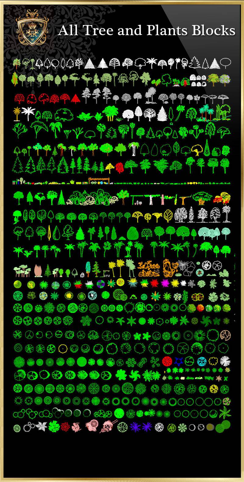 ★【All Tree and Plants Blocks】Luxury home, Luxury Villas, Luxury Palace, Architecture Ornamental Parts, Decorative Inserts & Accessories, Handrail & Stairway Parts, Outdoor House Accessories, Euro Architectural Components, Arcade