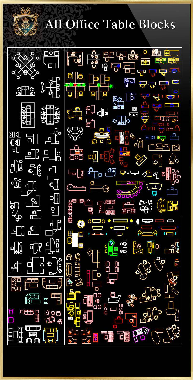 ★【All OfficeTable Blocks】Luxury home, Luxury Villas, Luxury Palace, Architecture Ornamental Parts, Decorative Inserts & Accessories, Handrail & Stairway Parts, Outdoor House Accessories, Euro Architectural Components, Arcade