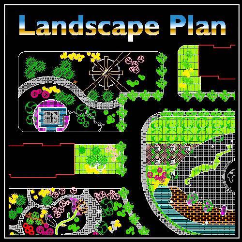 High-quality Residential Landscape Design Drawings download - Landscape Planning/Urban Design/Urban Graphics