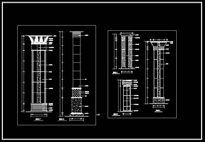 Column Design Drawing