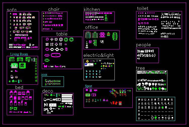 Super Autocad Mixed Blocks